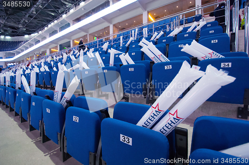 Image of Numbered seats in row