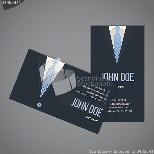 Image of Business suit business card template