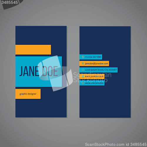 Image of Designer simplistic business card template