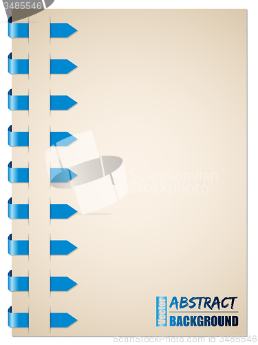 Image of Blue arrow brochure design
