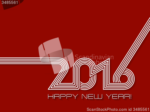 Image of Happy new year 2016 background design