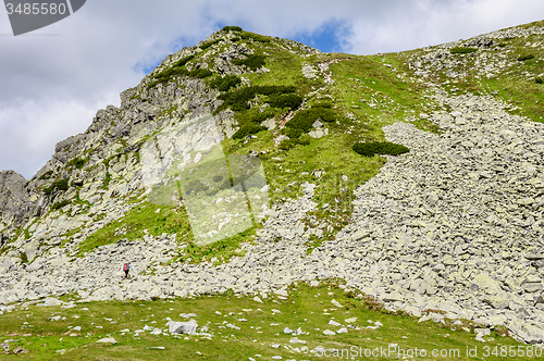 Image of Summer hiking in the mountains.