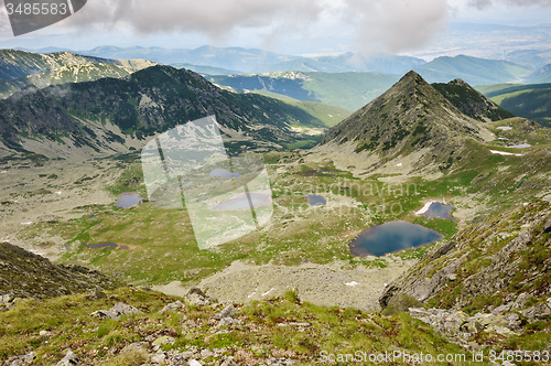 Image of Hi-res panorama of Retezat Mountains, Romania, Europe