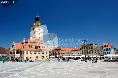 Image of The old town hall and the council square, Brasov