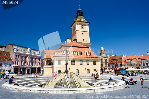 Image of The old town hall and the council square, Brasov