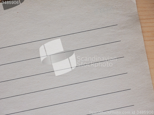 Image of Blank note book page
