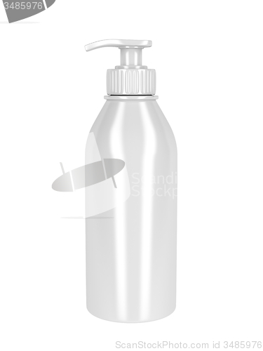 Image of White plastic bottle