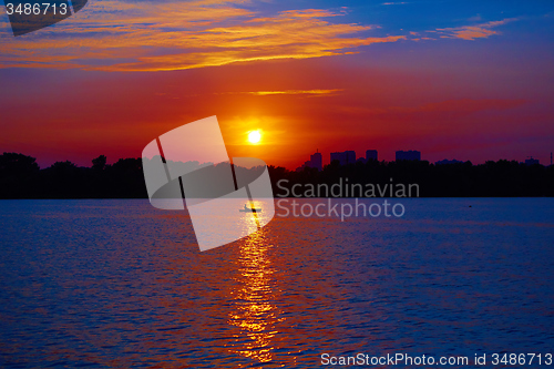 Image of Sunrise over the river