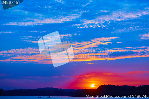 Image of Sunrise over the river