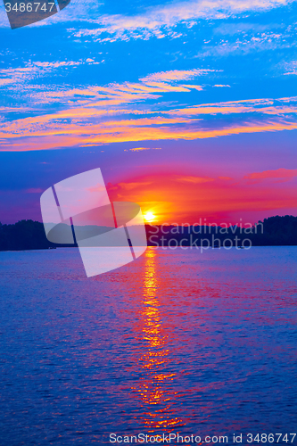 Image of Sunrise over the river