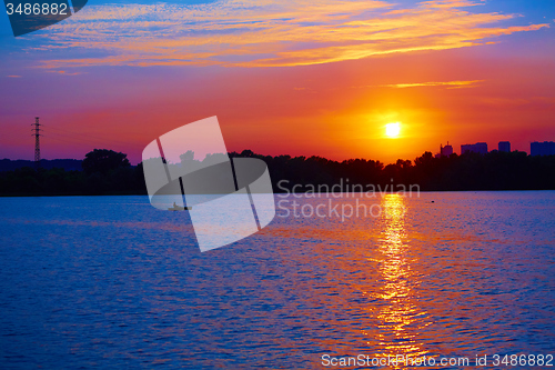 Image of Sunrise over the river