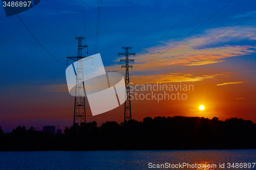 Image of Sunrise over the river