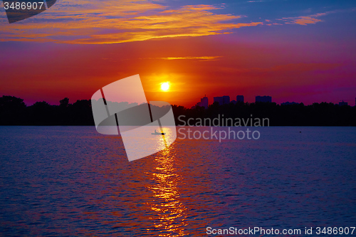 Image of Sunrise over the river