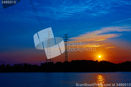 Image of Sunrise over the river