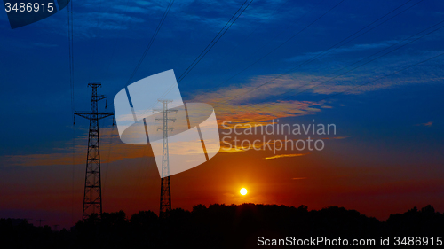 Image of Sunrise over the river