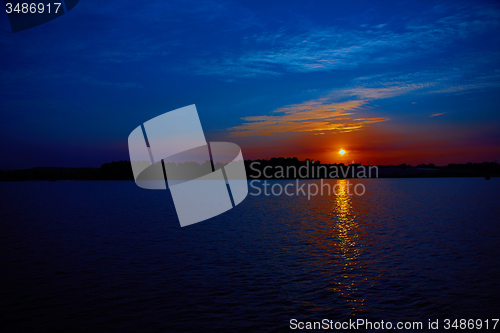 Image of Sunrise over the river