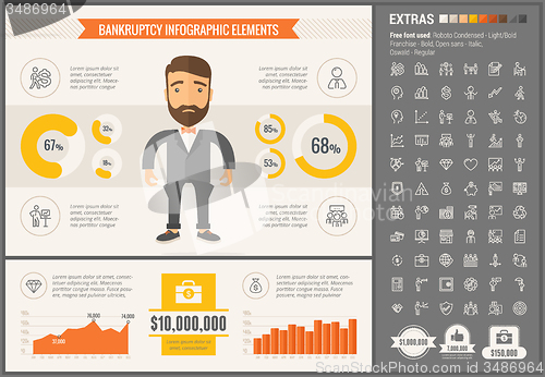 Image of Business flat design Infographic Template