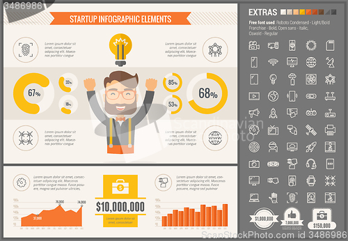 Image of Start Up flat design Infographic Template