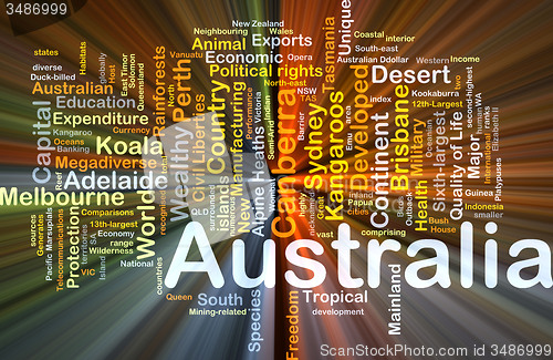 Image of Australia background concept glowing