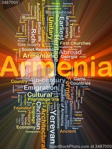 Image of Armenia background concept glowing