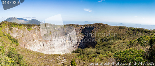 Image of caldera of Mahawu volcano, Sulawesi, Indonesia