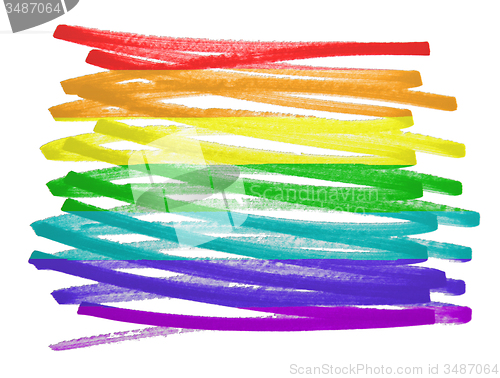 Image of Flag illustration - Rainbow flag