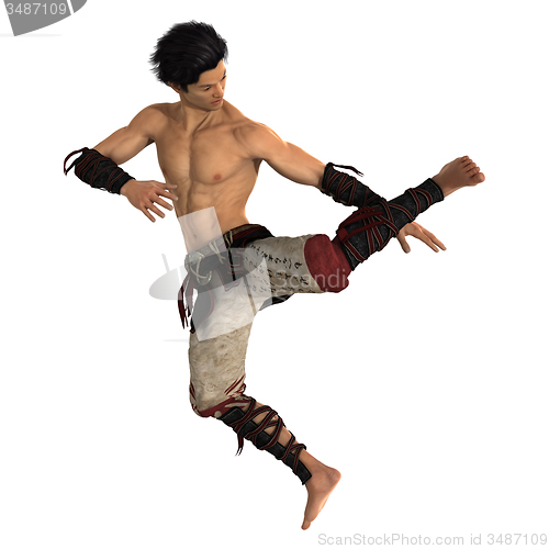 Image of Fighting Asian Man