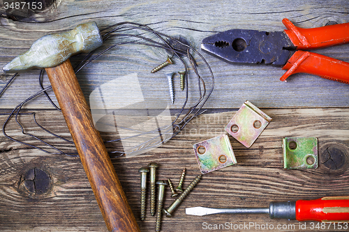 Image of classic old locksmith tools