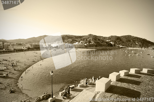 Image of bay Badia de Tossa and Gran Platja beach