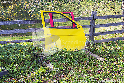 Image of Car doors wreck