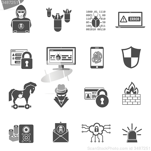 Image of Internet Security Icon Set