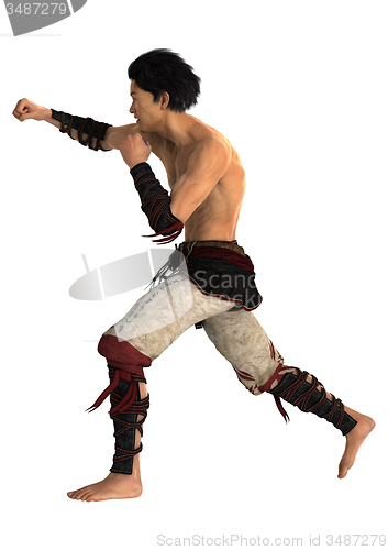 Image of Fighting Asian Man