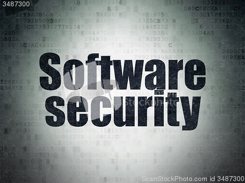 Image of Privacy concept: Software Security on Digital Paper background