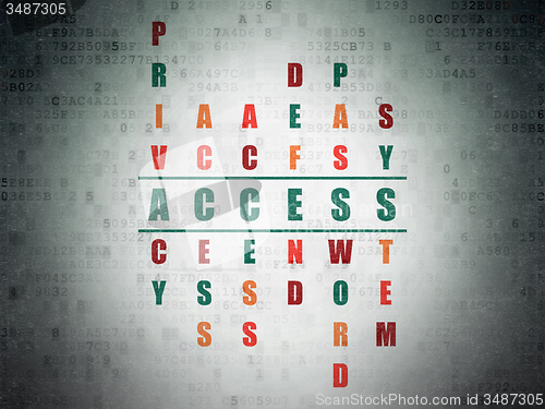 Image of Security concept: word Access in solving Crossword Puzzle