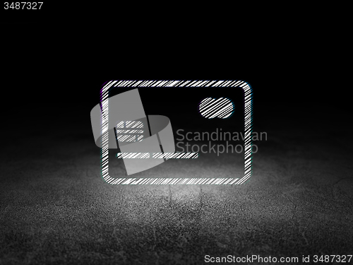 Image of Business concept: Credit Card in grunge dark room