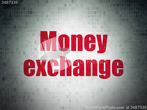 Image of Banking concept: Money Exchange on Digital Paper background