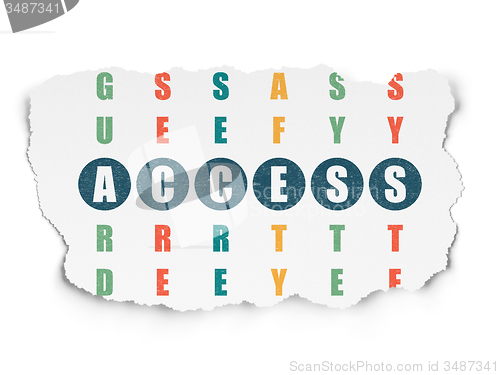 Image of Safety concept: word Access in solving Crossword Puzzle