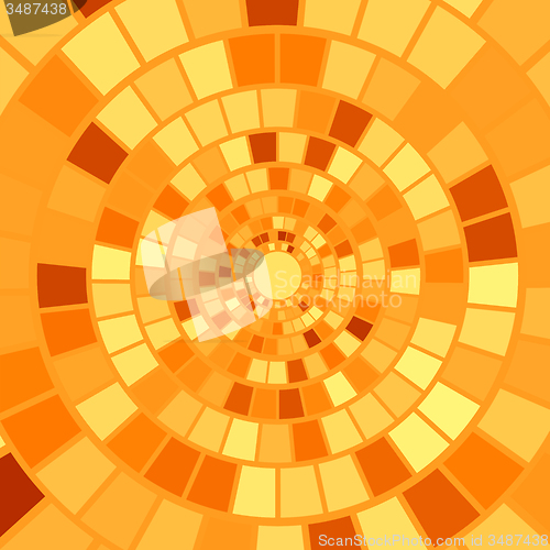 Image of Orange Mosaic Background