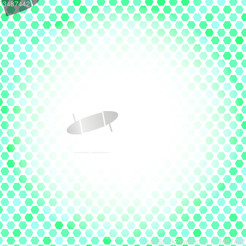 Image of  Abstract Green Mosaic Pattern