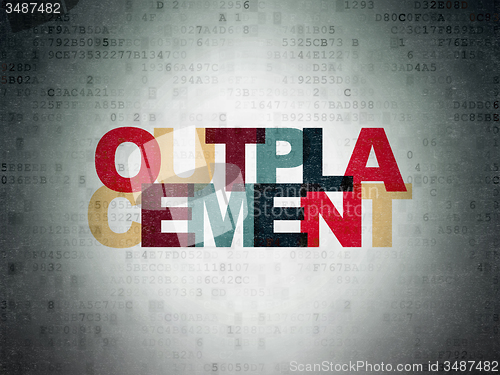 Image of Business concept: Outplacement on Digital Paper background