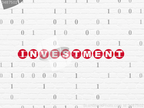 Image of Business concept: Investment on wall background