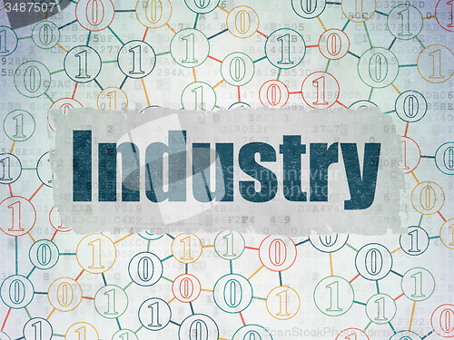 Image of Business concept: Industry on Digital Paper background