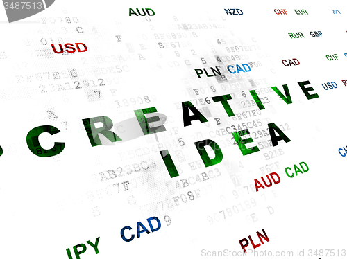 Image of Business concept: Creative Idea on Digital background