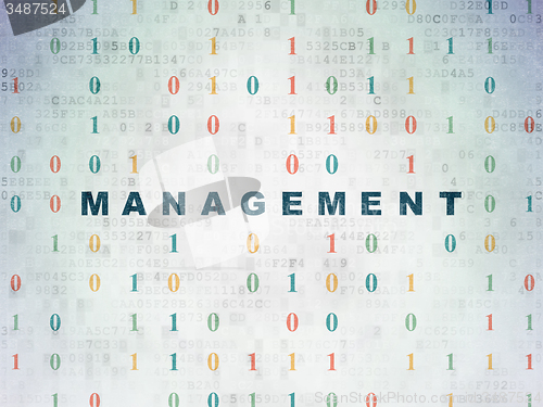 Image of Finance concept: Management on Digital Paper background