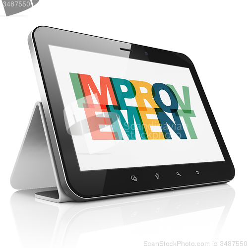 Image of Business concept: Tablet Computer with Improvement on  display