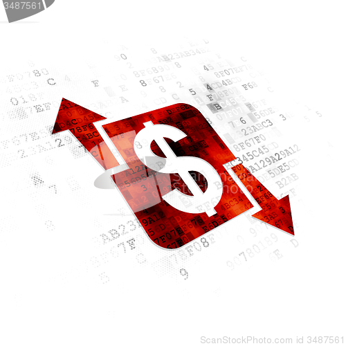 Image of Finance concept: Finance on Digital background