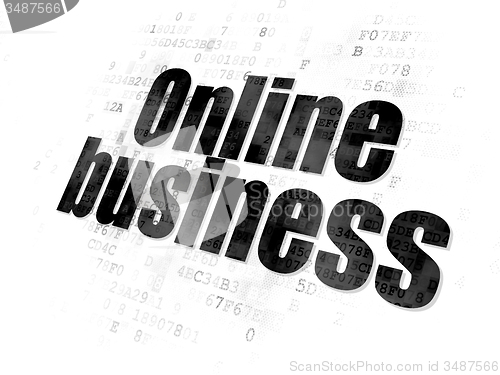 Image of Business concept: Online Business on Digital background