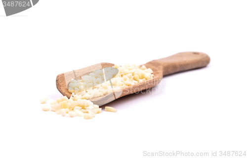 Image of Almonds on shovel