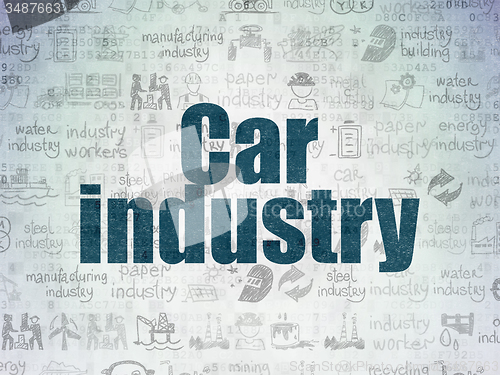 Image of Manufacuring concept: Car Industry on Digital Paper background