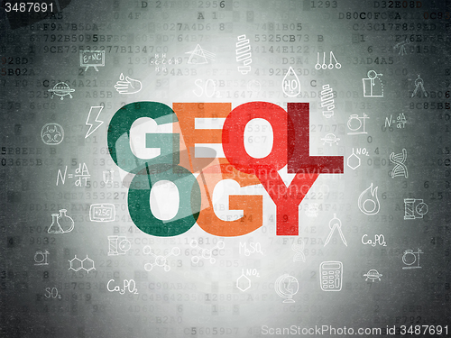Image of Science concept: Geology on Digital Paper background